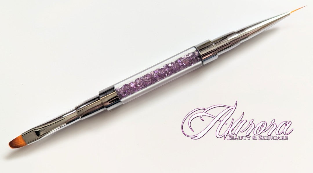Dual-Ended Nail Art & Clean-Up Brush