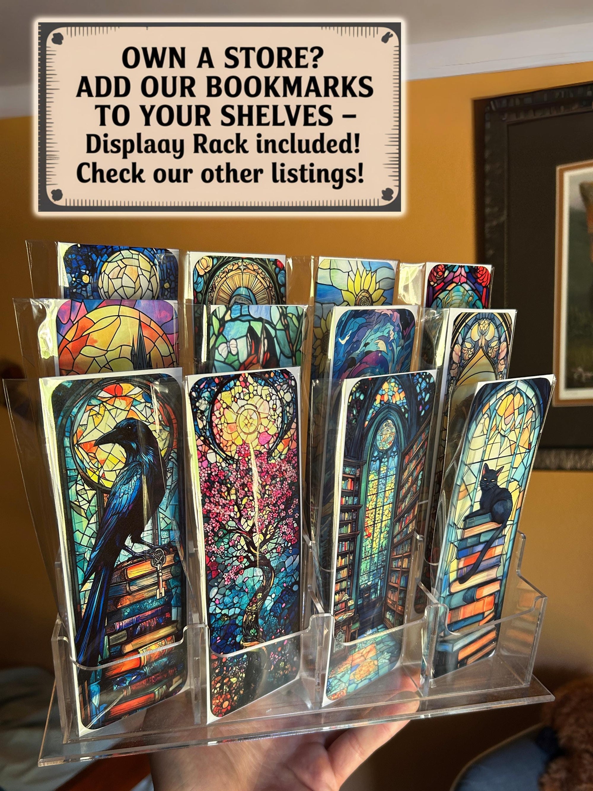 Gothic Cathedral and Ravens Bookmark