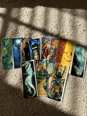 Gothic Cathedral and Ravens Bookmark