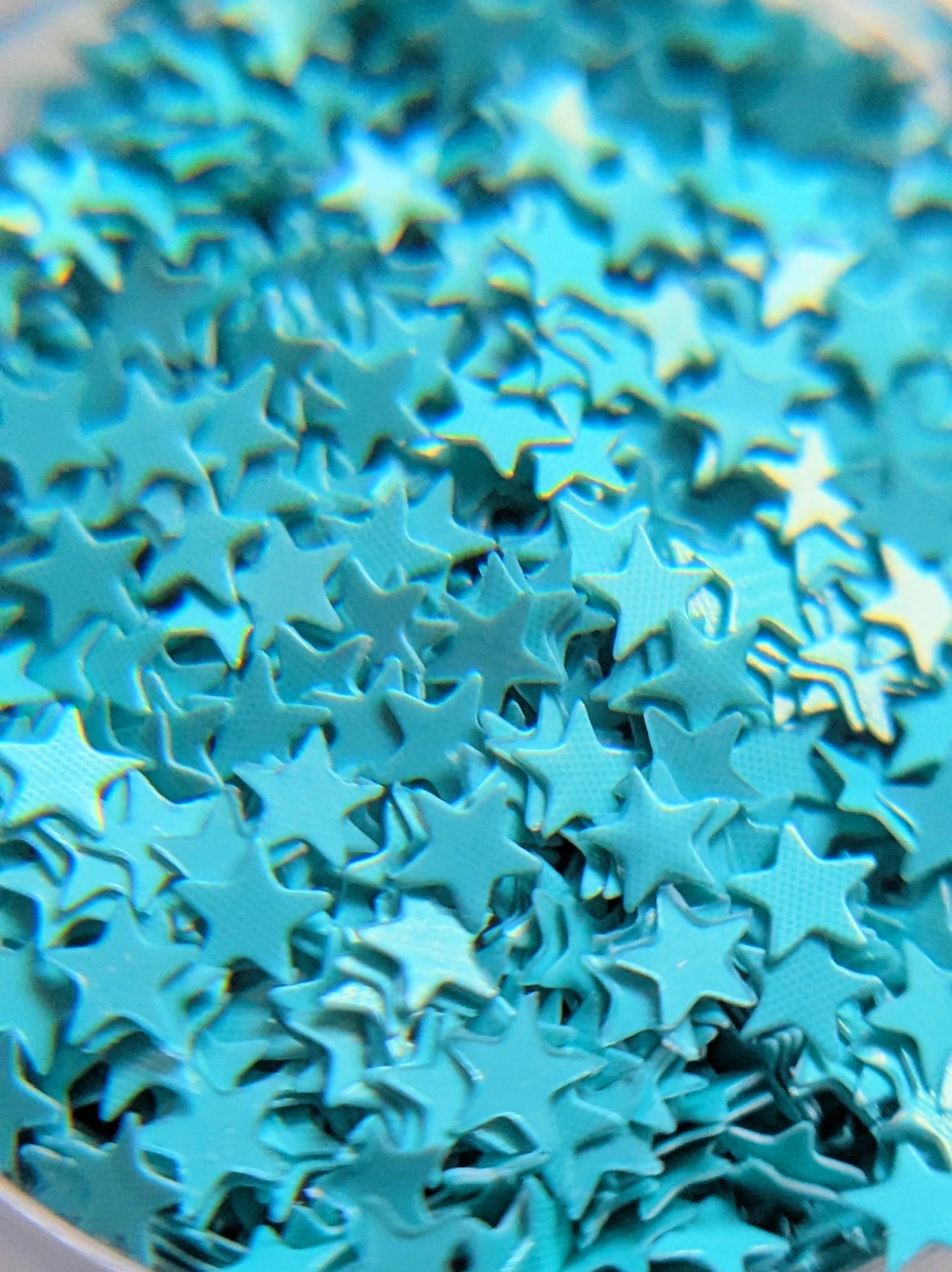 Tiny Teal Blue Stars