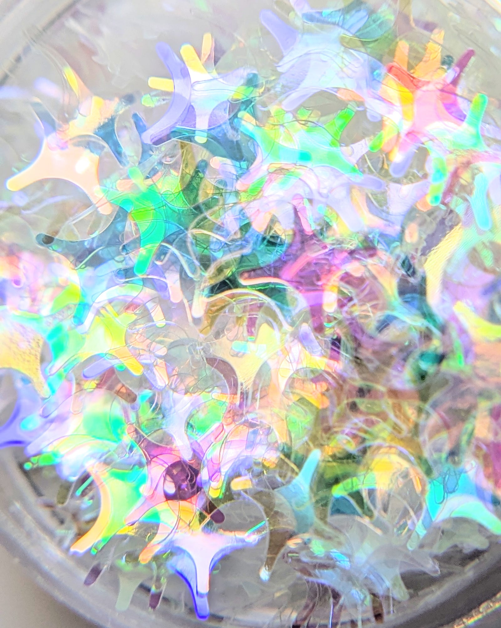 Four Pointed Iridescent Star