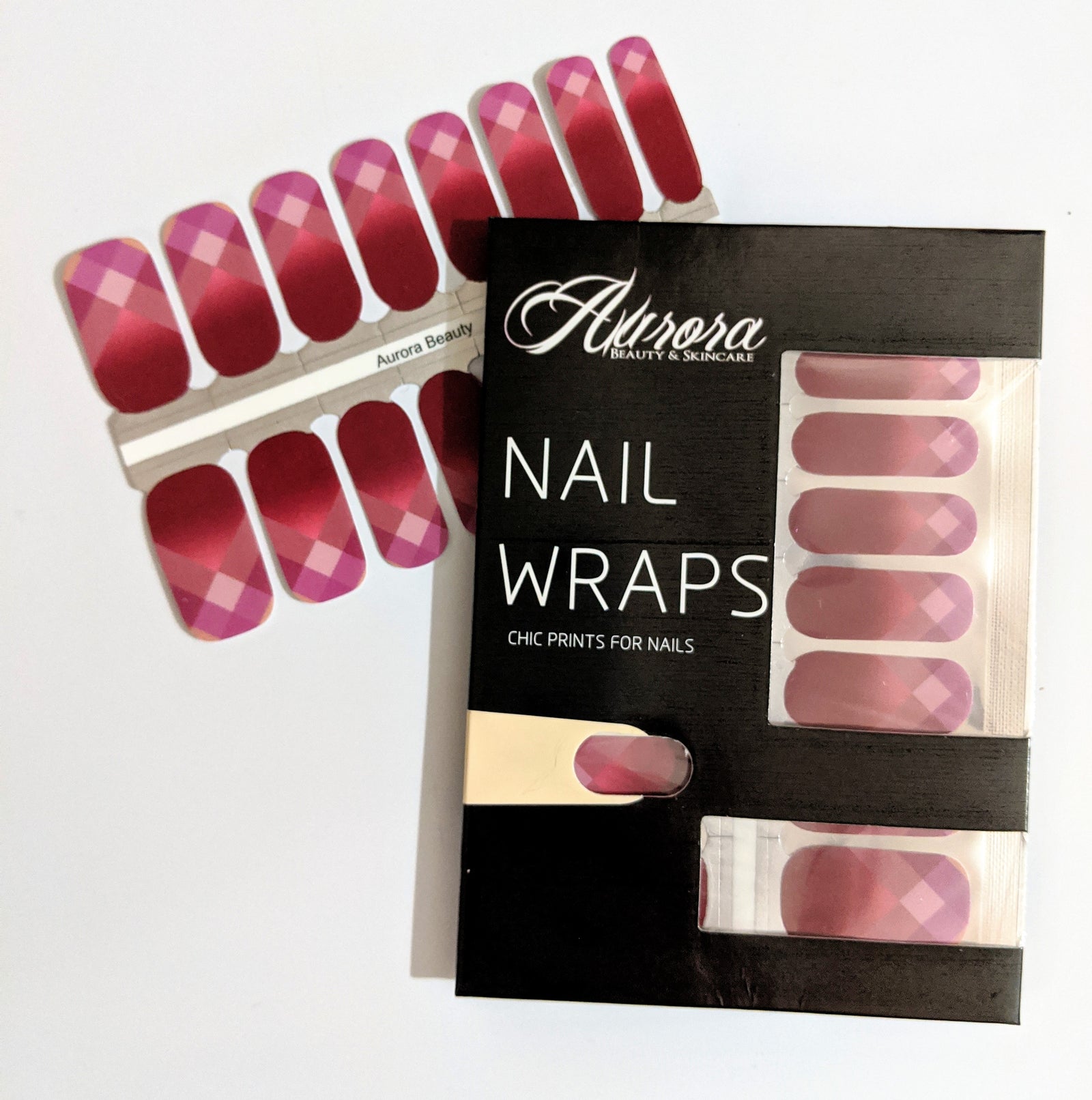 Pink Diamond Nail Wraps