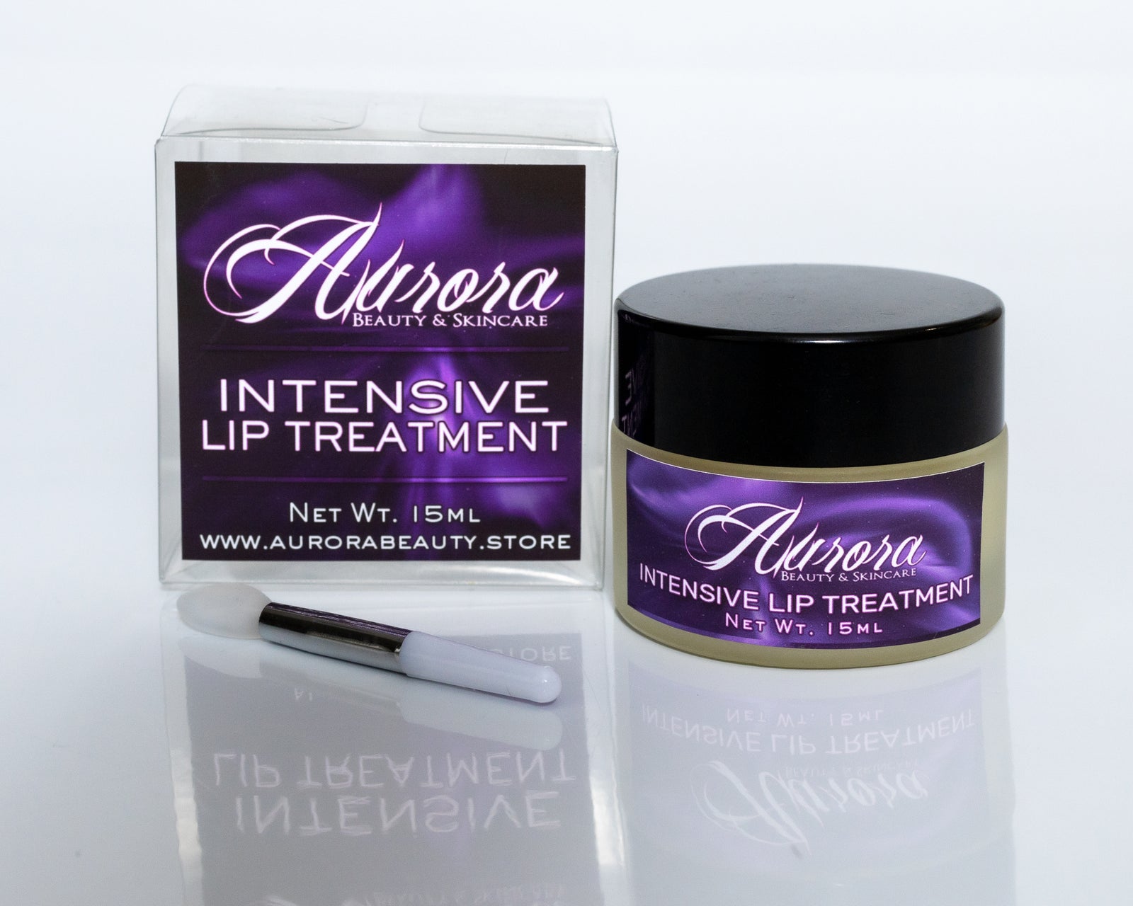 Intensive Lip Treatment with Silicone Lip Brush, All-Natural