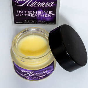 Intensive Lip Treatment with Silicone Lip Brush, All-Natural