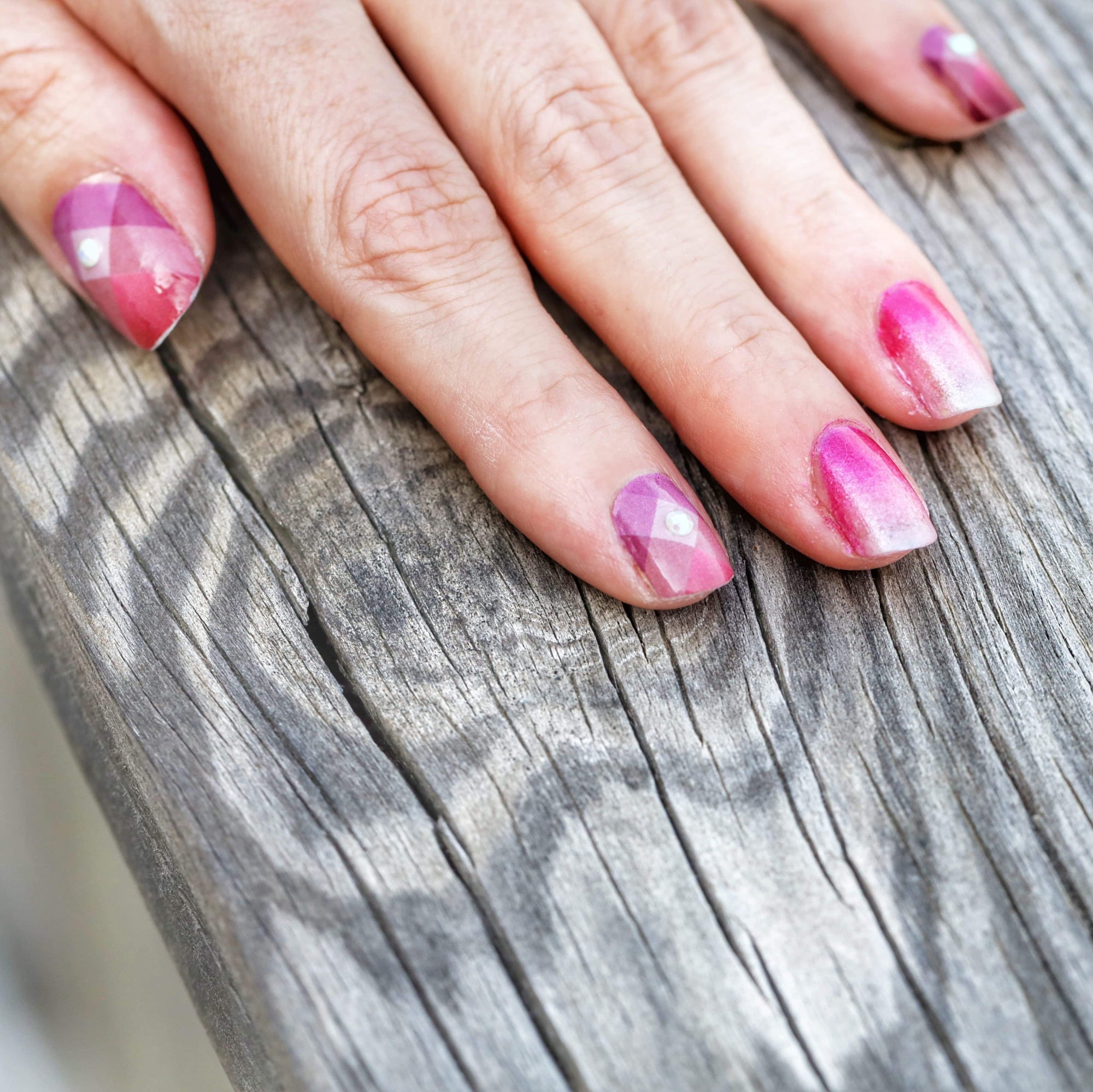 Pink Diamond Nail Wraps